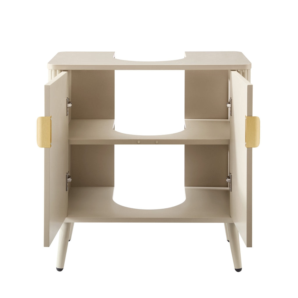 Dusklia - Hattie Under Sink Bathroom Cabinet - Oyster