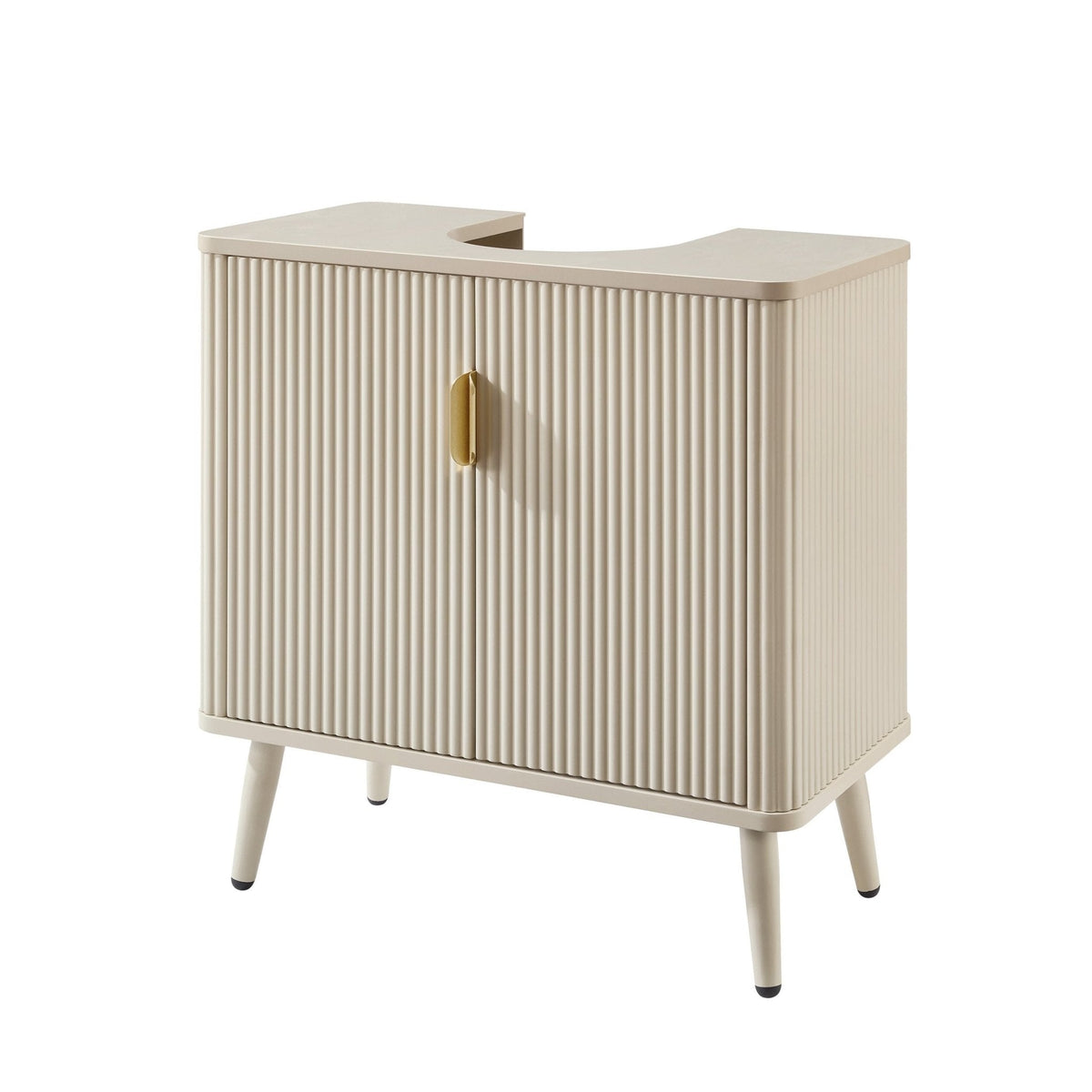 Dusklia - Hattie Under Sink Bathroom Cabinet - Oyster
