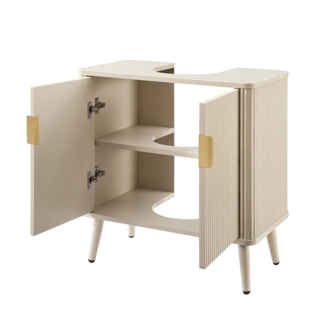 Dusklia - Hattie Under Sink Bathroom Cabinet - Oyster