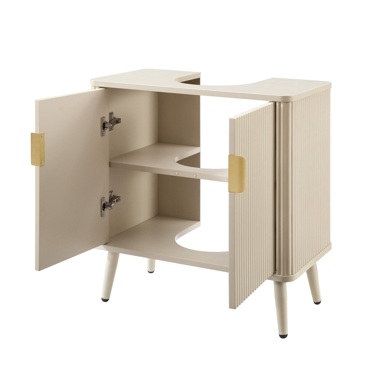 Dusklia - Hattie Under Sink Bathroom Cabinet - Oyster
