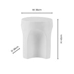Dusklia - Haven Side Table - Stone Effect