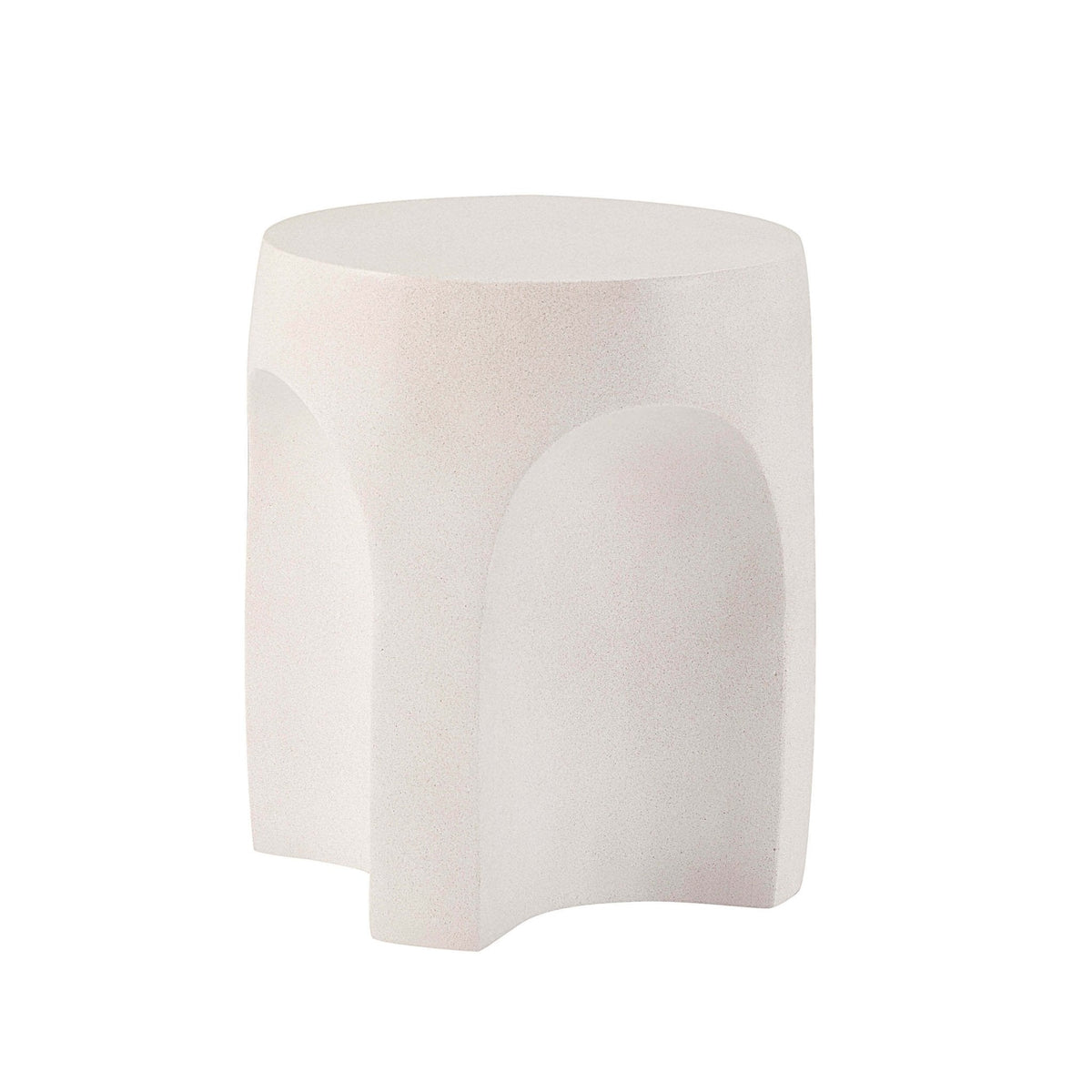 Dusklia - Haven Side Table - Stone Effect