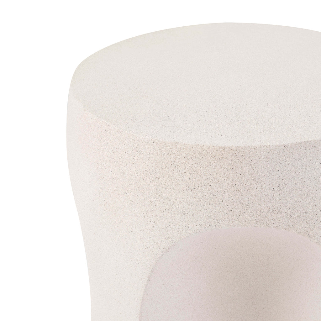 Dusklia - Haven Side Table - Stone Effect