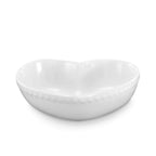 Dusklia - Heart Shaped Set of 4 Cereal Bowls - White