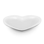 Dusklia - Heart Shaped Set of 4 Dinner Plates - White