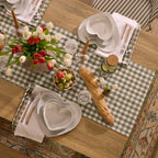 Dusklia - Heart Shaped Set of 4 Side Plates - White