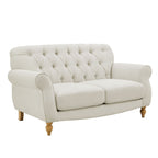 Dusklia - Hebden 2 Seater Sofa - Cream Linen