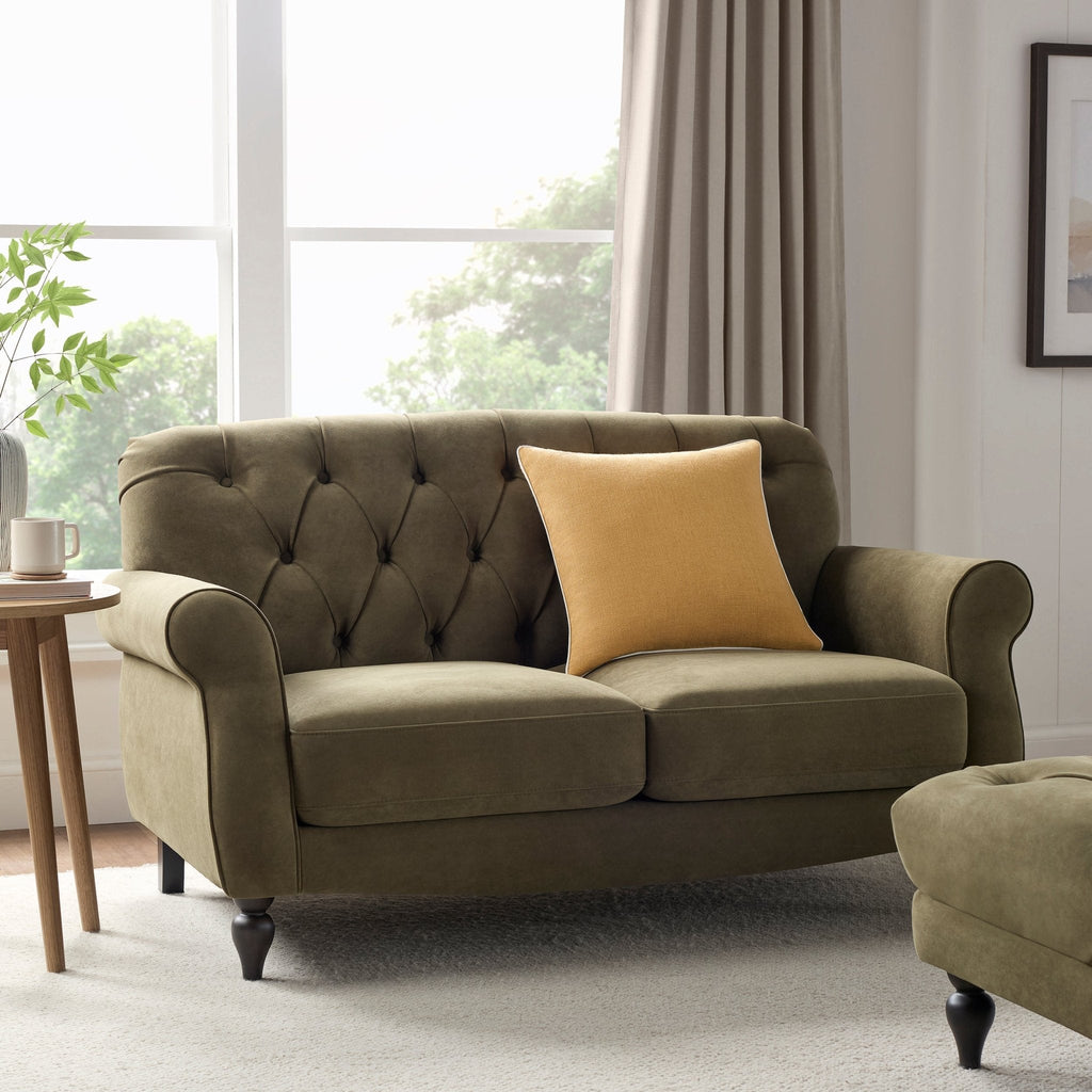 Dusklia - Hebden 2 Seater Sofa - Olive Green