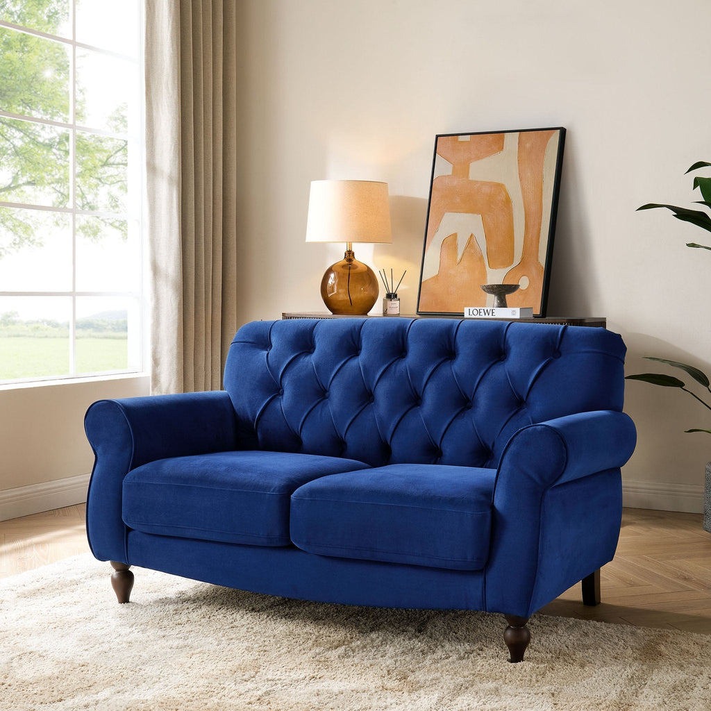 Dusklia - Hebden 2 Seater Sofa - Royal Blue
