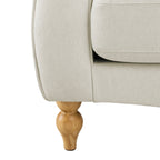 Dusklia - Hebden 3 Seater Sofa - Cream Linen