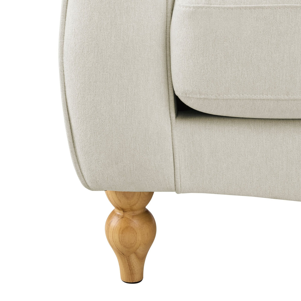 Dusklia - Hebden 3 Seater Sofa - Cream Linen