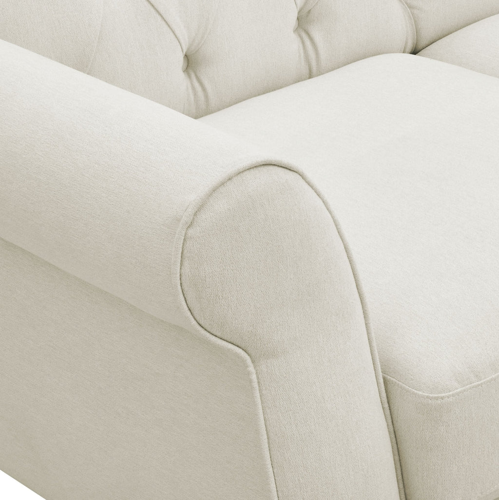 Dusklia - Hebden 3 Seater Sofa - Cream Linen