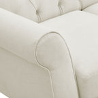 Dusklia - Hebden 3 Seater Sofa - Cream Linen