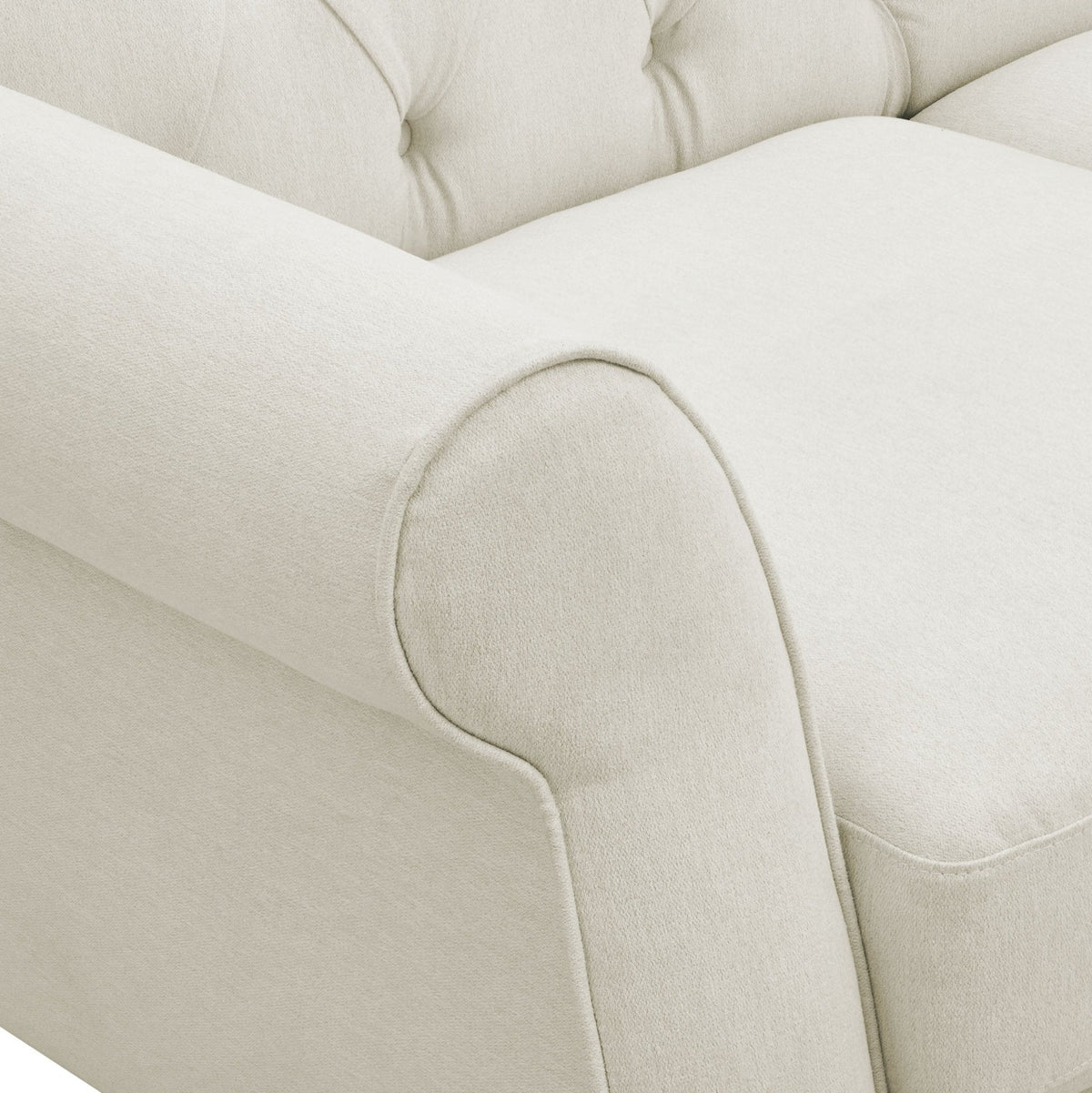 Dusklia - Hebden 3 Seater Sofa - Cream Linen