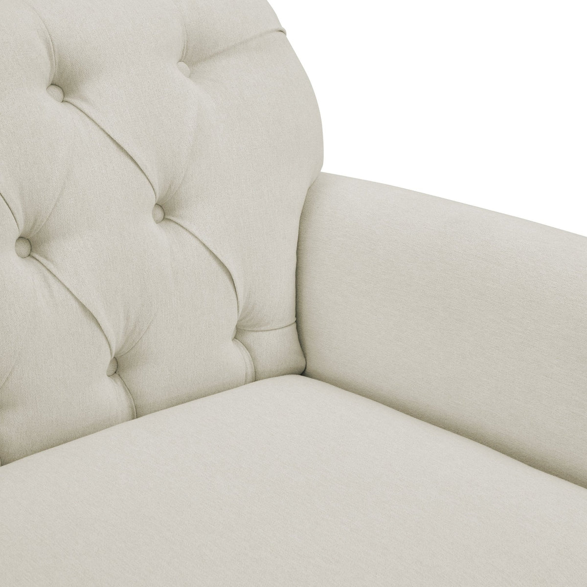 Dusklia - Hebden 3 Seater Sofa - Cream Linen