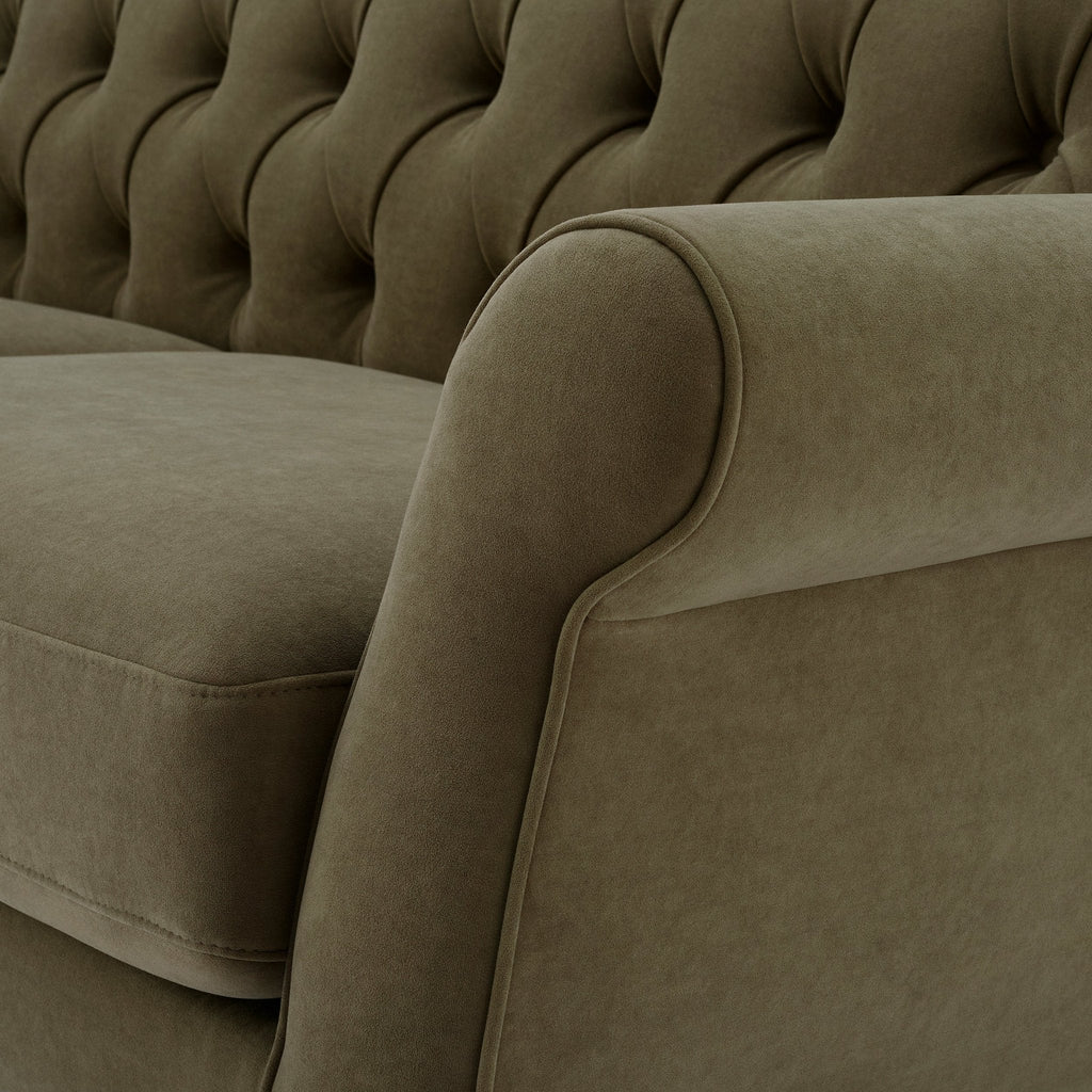 Dusklia - Hebden 3 Seater Sofa - Olive Green