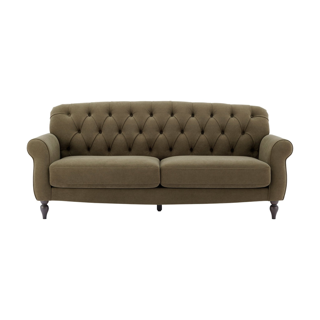 Dusklia - Hebden 3 Seater Sofa - Olive Green