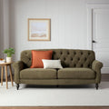 Dusklia - Hebden 3 Seater Sofa - Olive Green