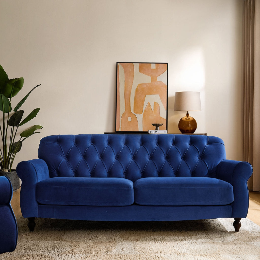 Dusklia - Hebden 3 Seater Sofa - Royal Blue