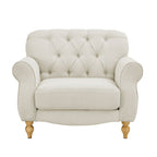 Dusklia - Hebden Armchair - Cream Linen