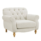 Dusklia - Hebden Armchair - Cream Linen