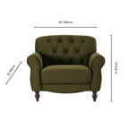 Dusklia - Hebden Armchair - Muted Moss