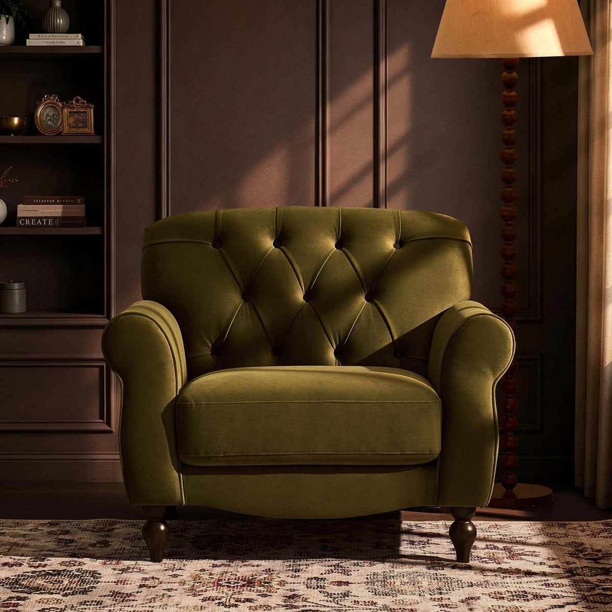Dusklia - Hebden Armchair - Muted Moss