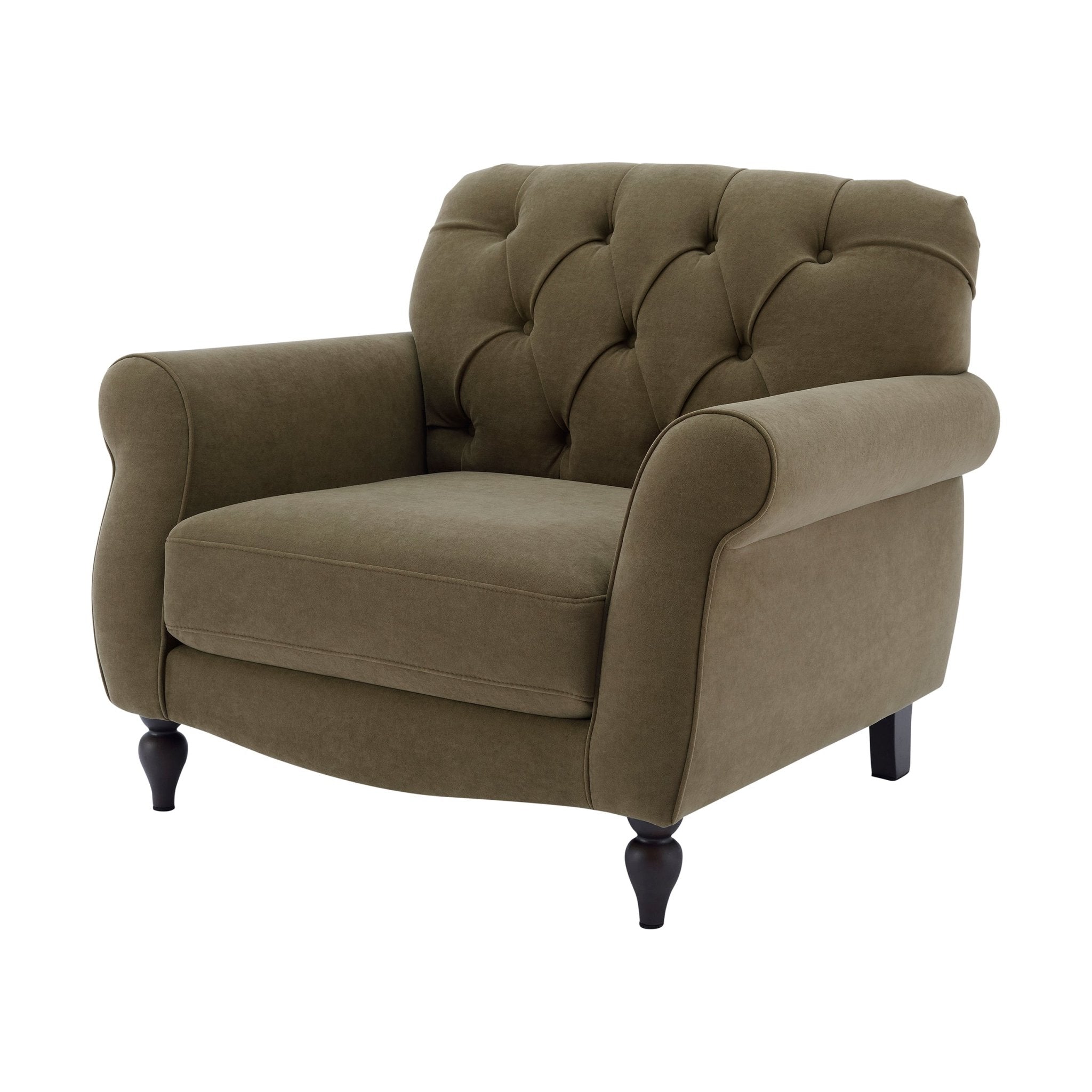 Dusklia - Hebden Armchair - Olive Green