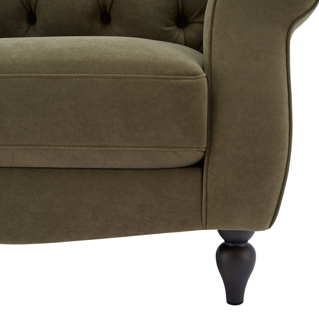 Dusklia - Hebden Armchair - Olive Green