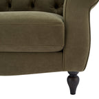 Dusklia - Hebden Armchair - Olive Green