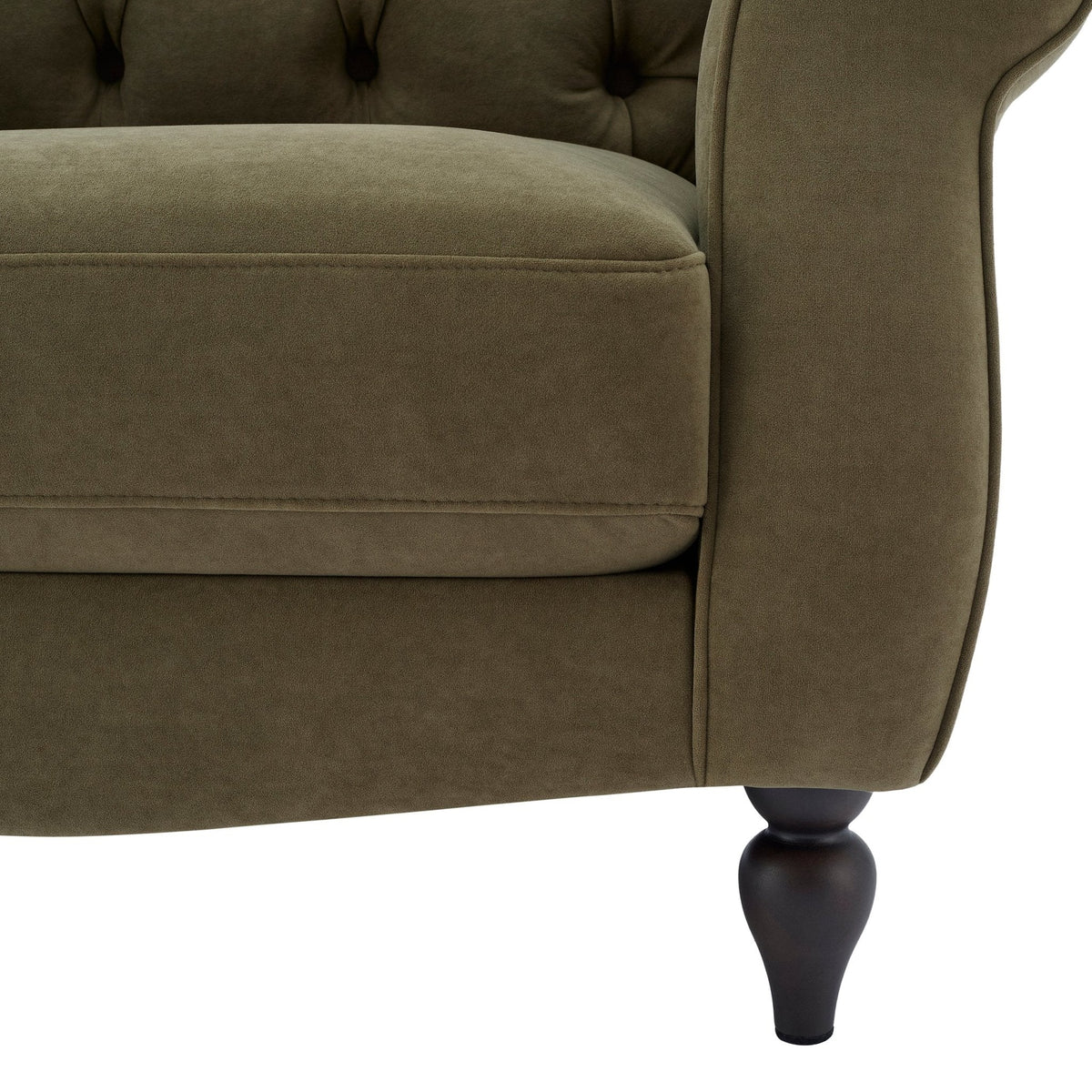 Dusklia - Hebden Armchair - Olive Green