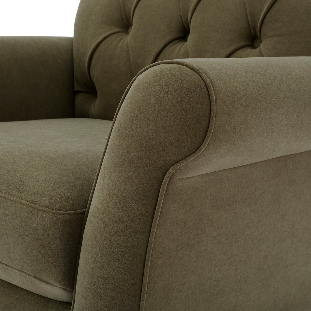 Dusklia - Hebden Armchair - Olive Green