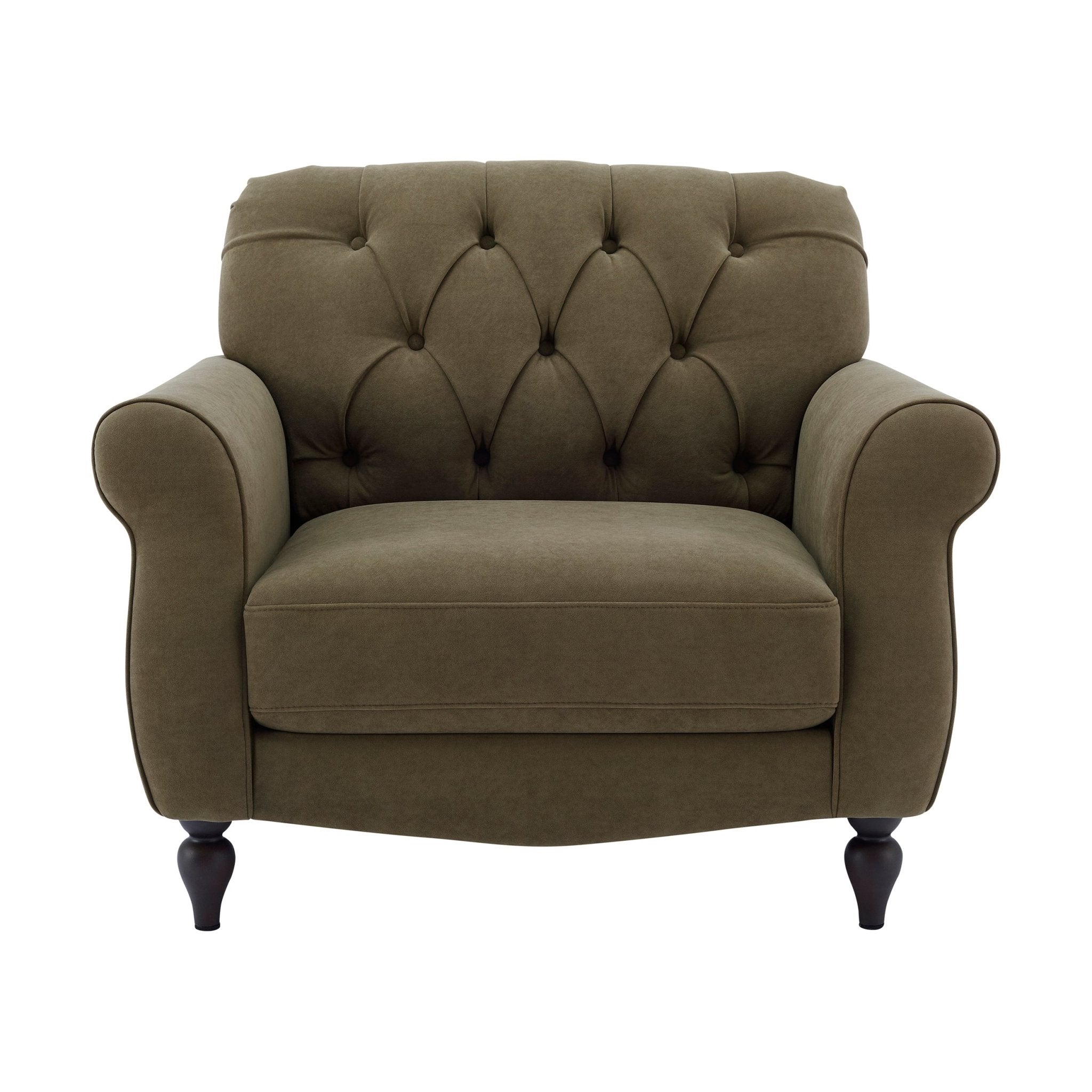 Dusklia - Hebden Armchair - Olive Green