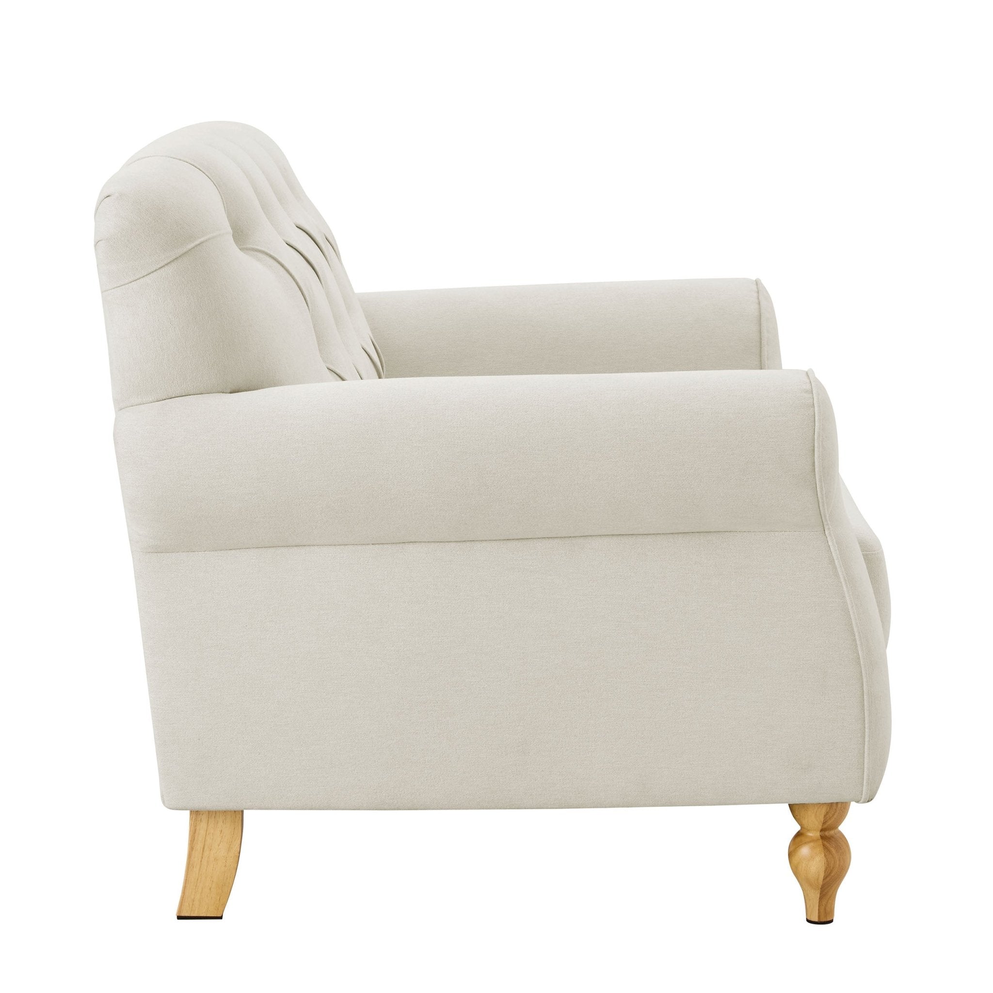 Dusklia - Hebden Loveseat - Cream Linen