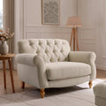 Dusklia - Hebden Loveseat - Cream Linen