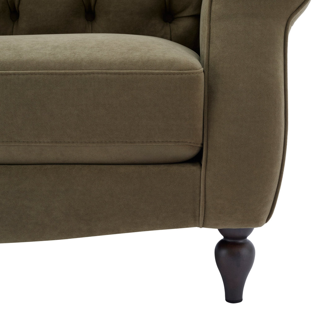 Dusklia - Hebden Loveseat - Olive Green
