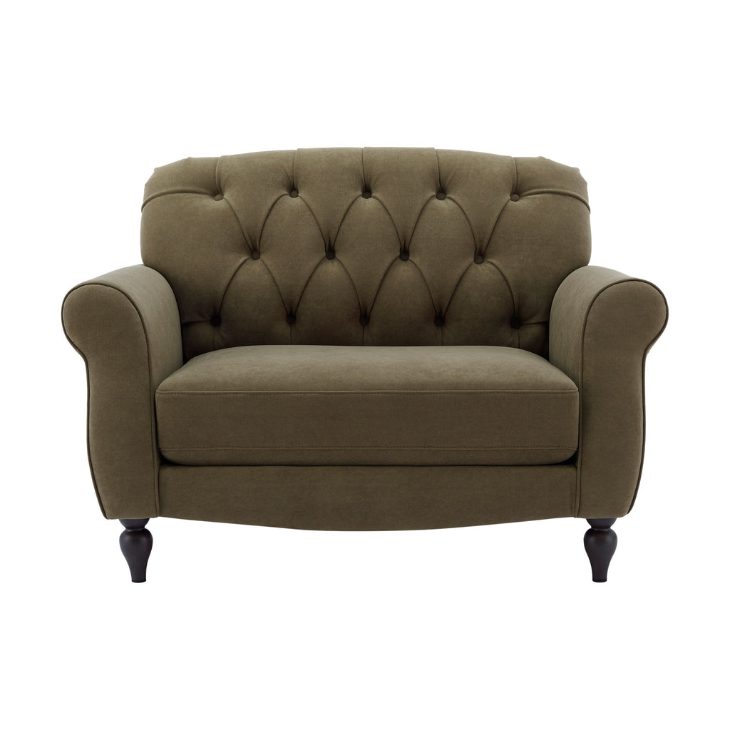 Dusklia - Hebden Loveseat - Olive Green