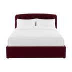 Dusklia - Hebden Ottoman Storage Bed - Berry