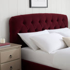 Dusklia - Hebden Ottoman Storage Bed - Berry
