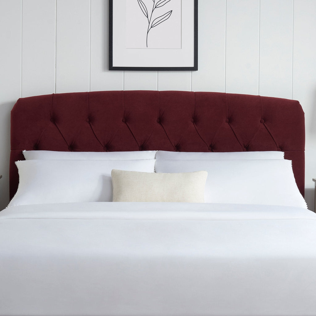 Dusklia - Hebden Ottoman Storage Bed - Berry