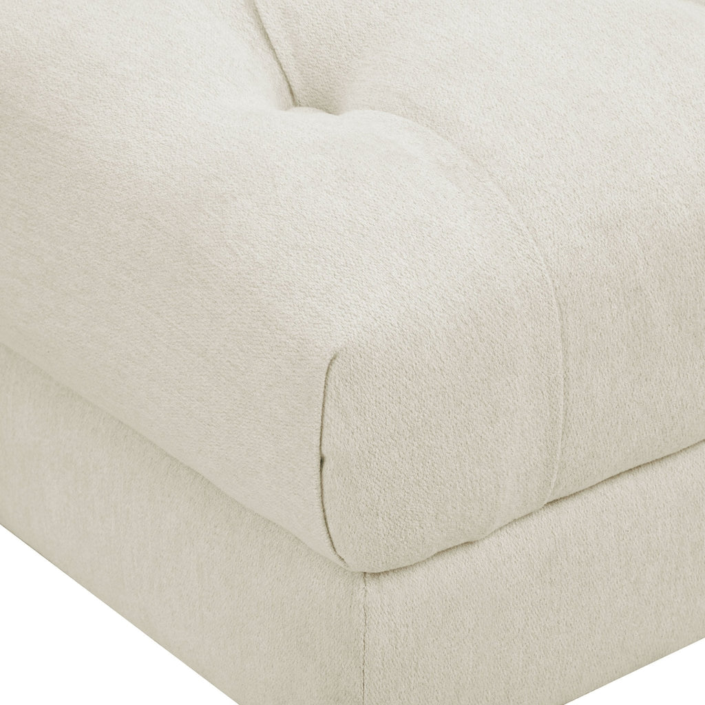 Dusklia - Hebden Pouffe - Cream Linen