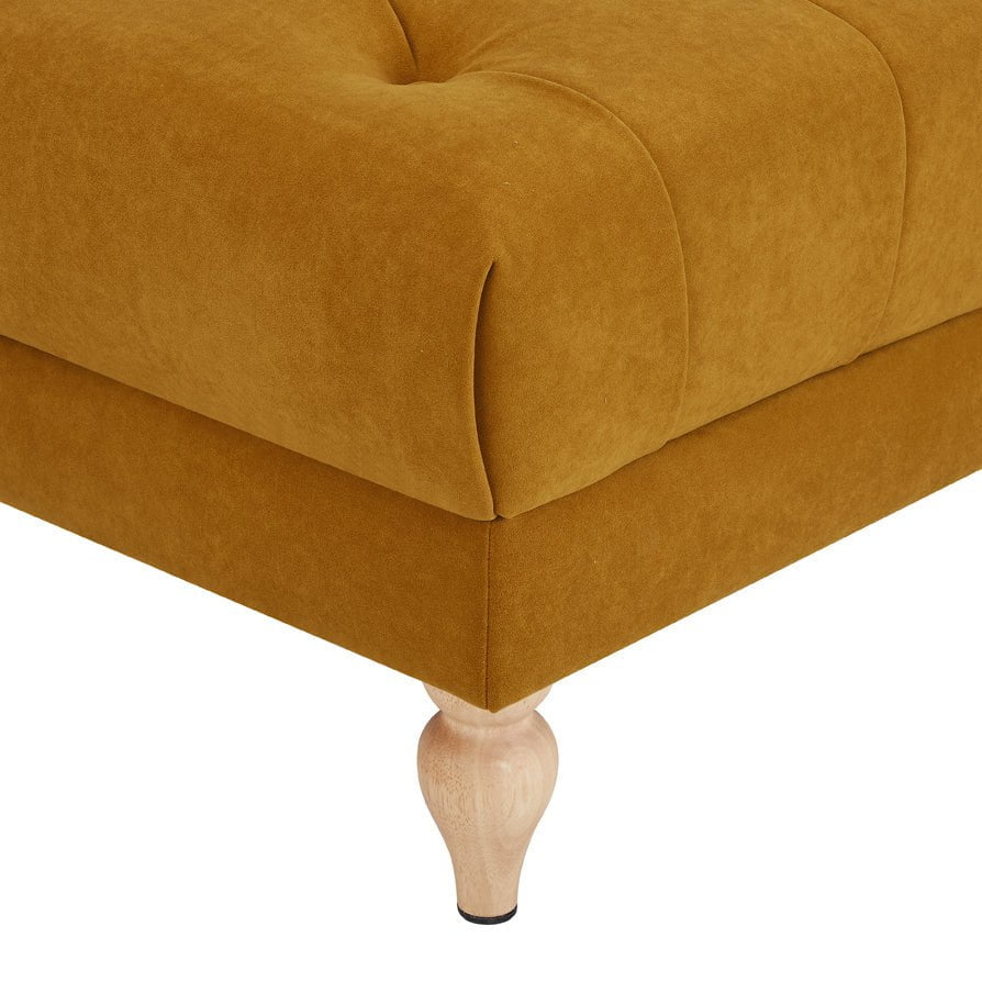 Dusklia - Hebden Pouffe - Mustard