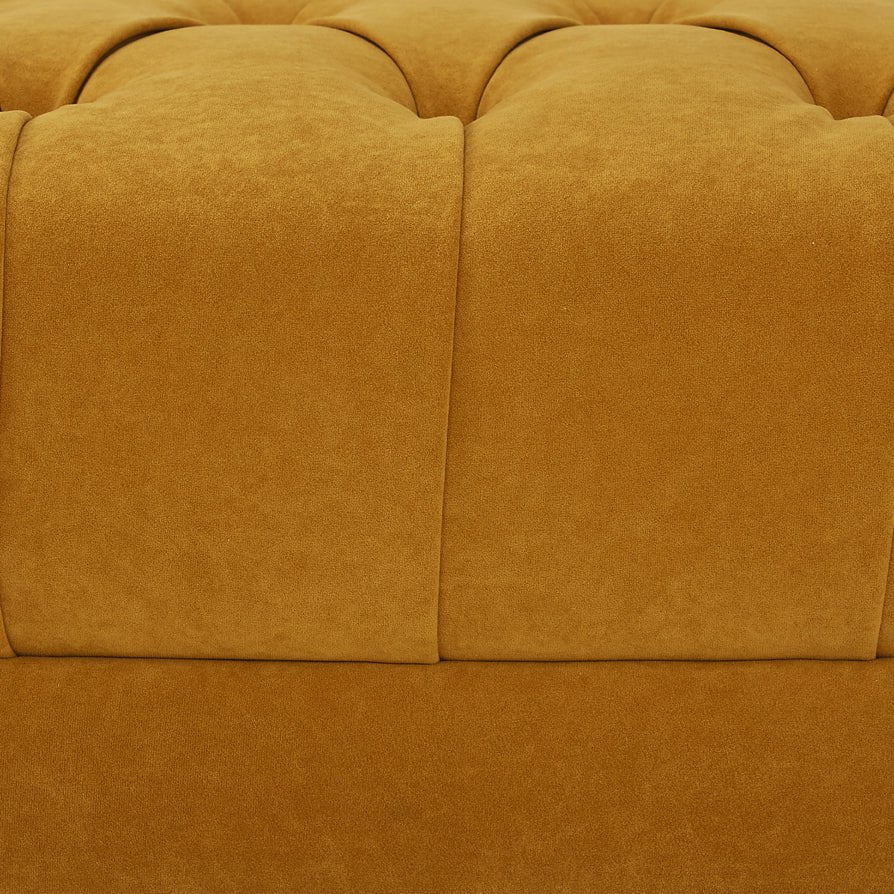 Dusklia - Hebden Pouffe - Mustard