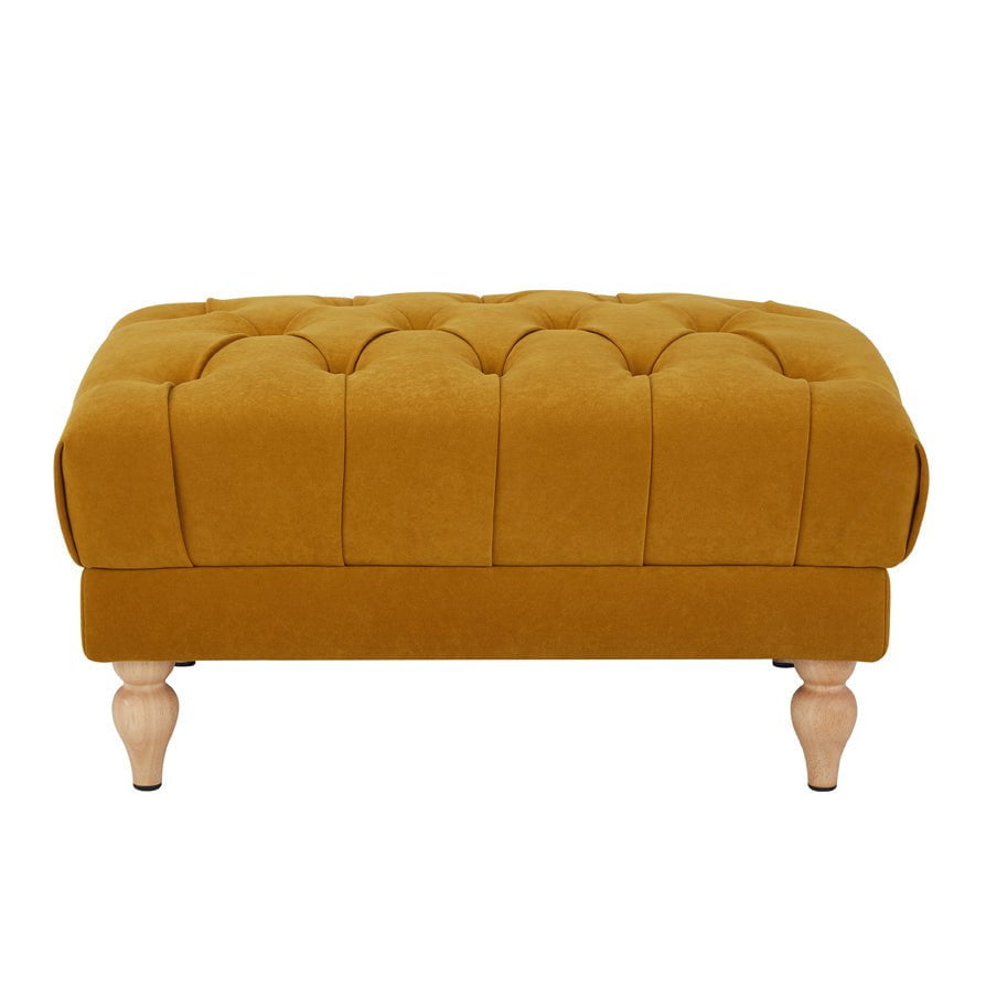 Dusklia - Hebden Pouffe - Mustard