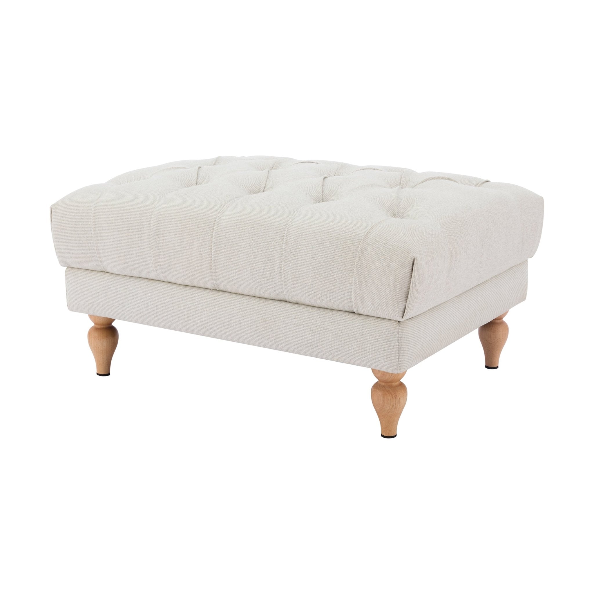 Dusklia - Hebden Pouffe - Natural Stripe