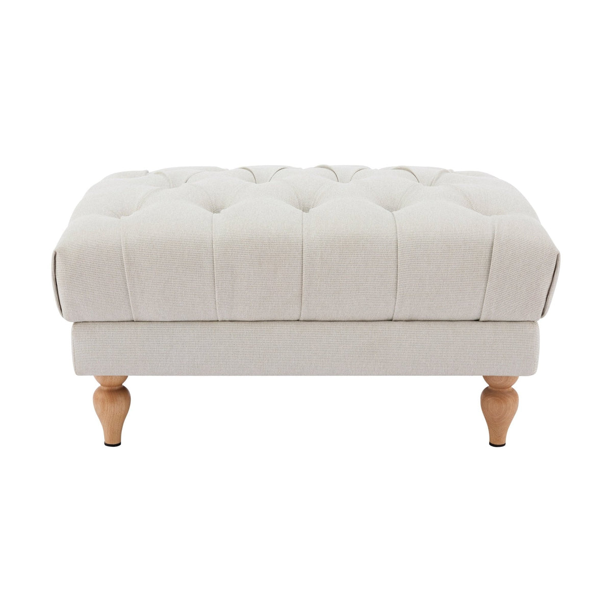 Dusklia - Hebden Pouffe - Natural Stripe