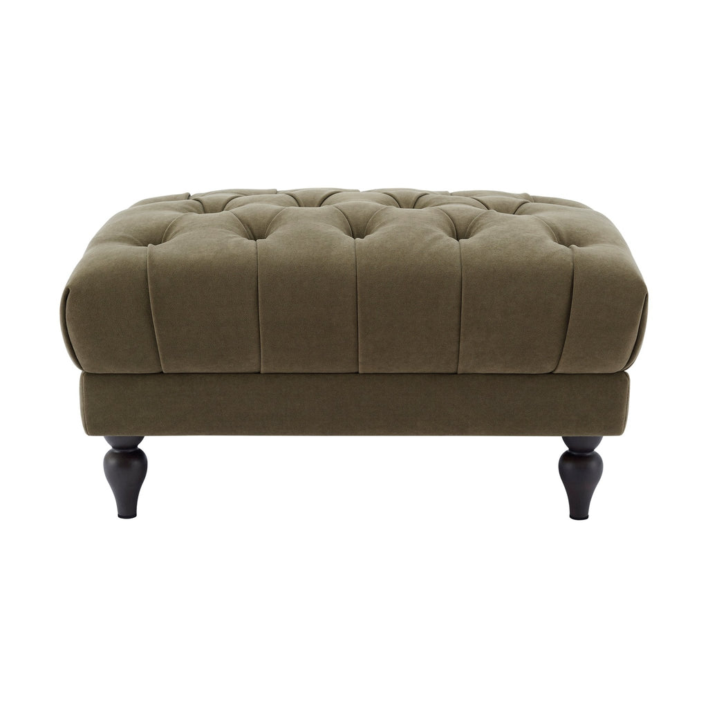 Dusklia - Hebden Pouffe - Olive Green