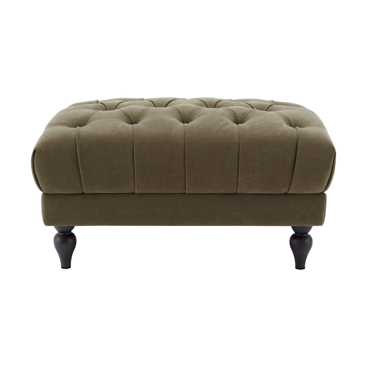Dusklia - Hebden Pouffe - Olive Green