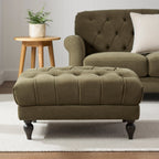 Dusklia - Hebden Pouffe - Olive Green