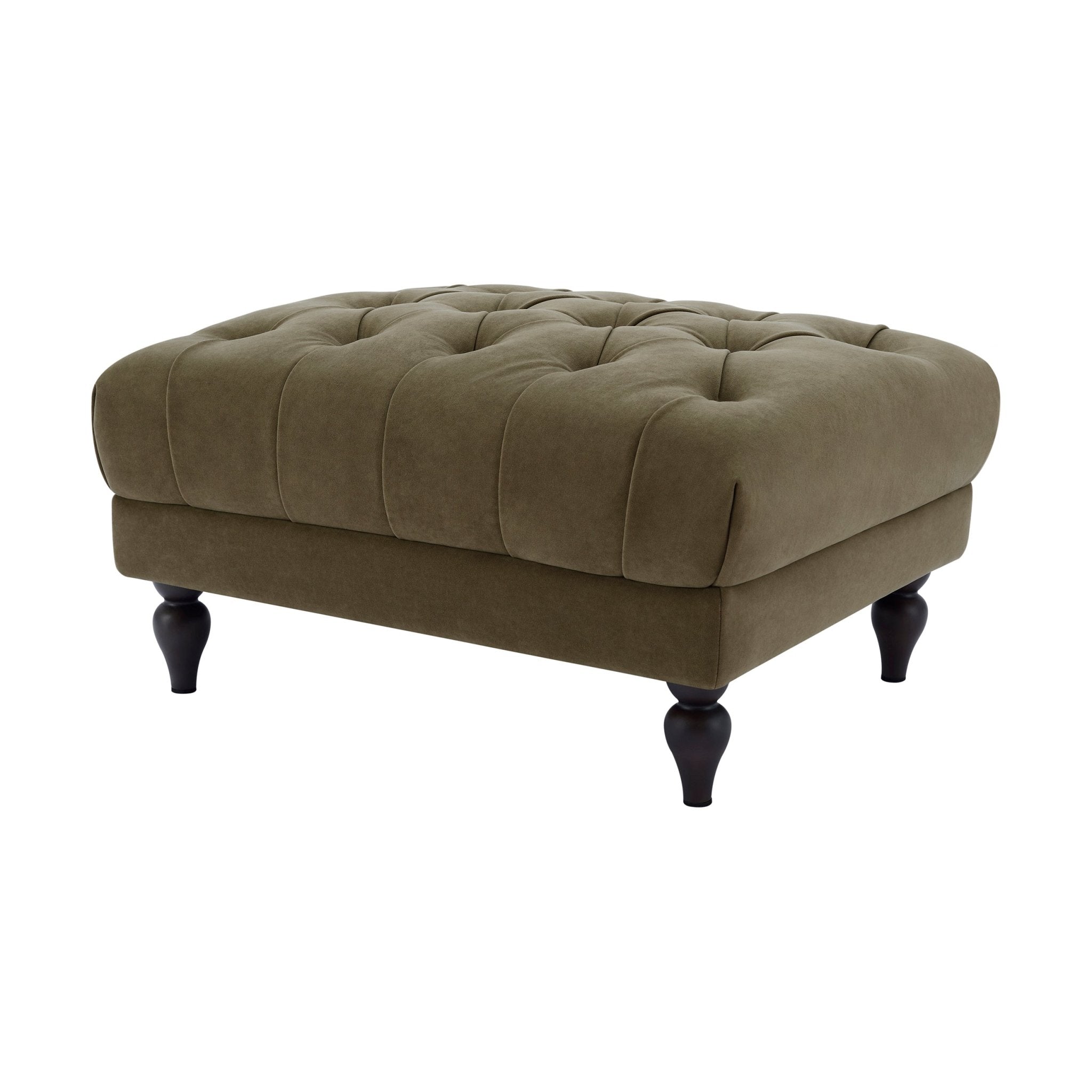 Dusklia - Hebden Pouffe - Olive Green